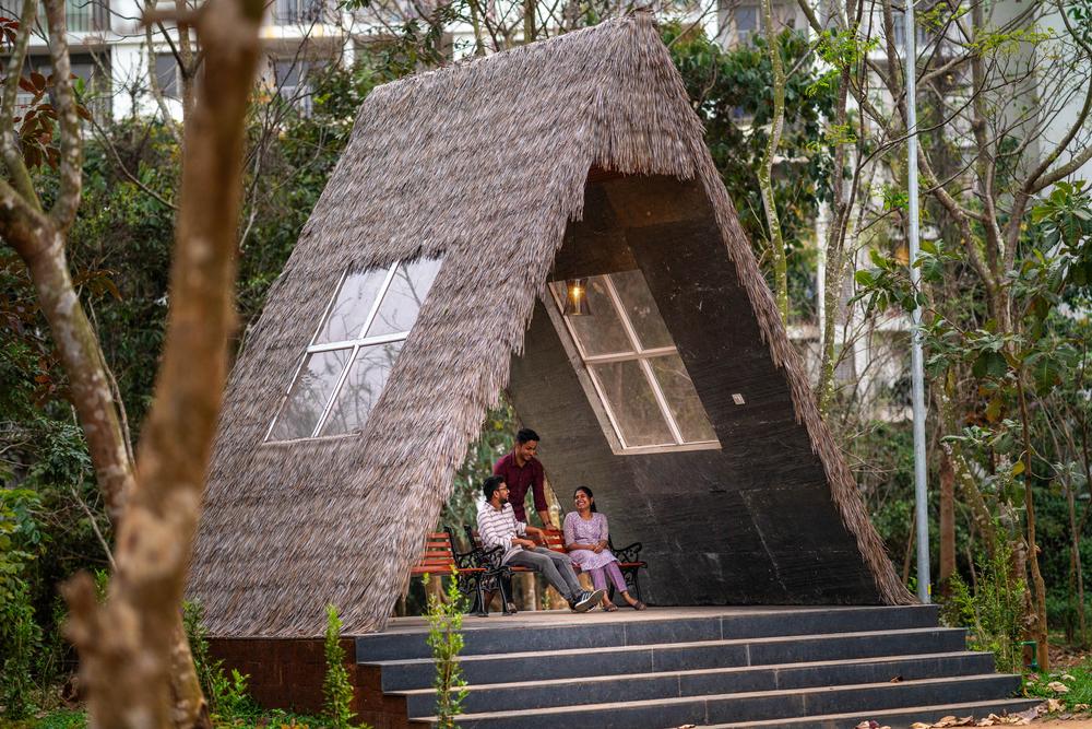 Shelter inside Anandabana forest