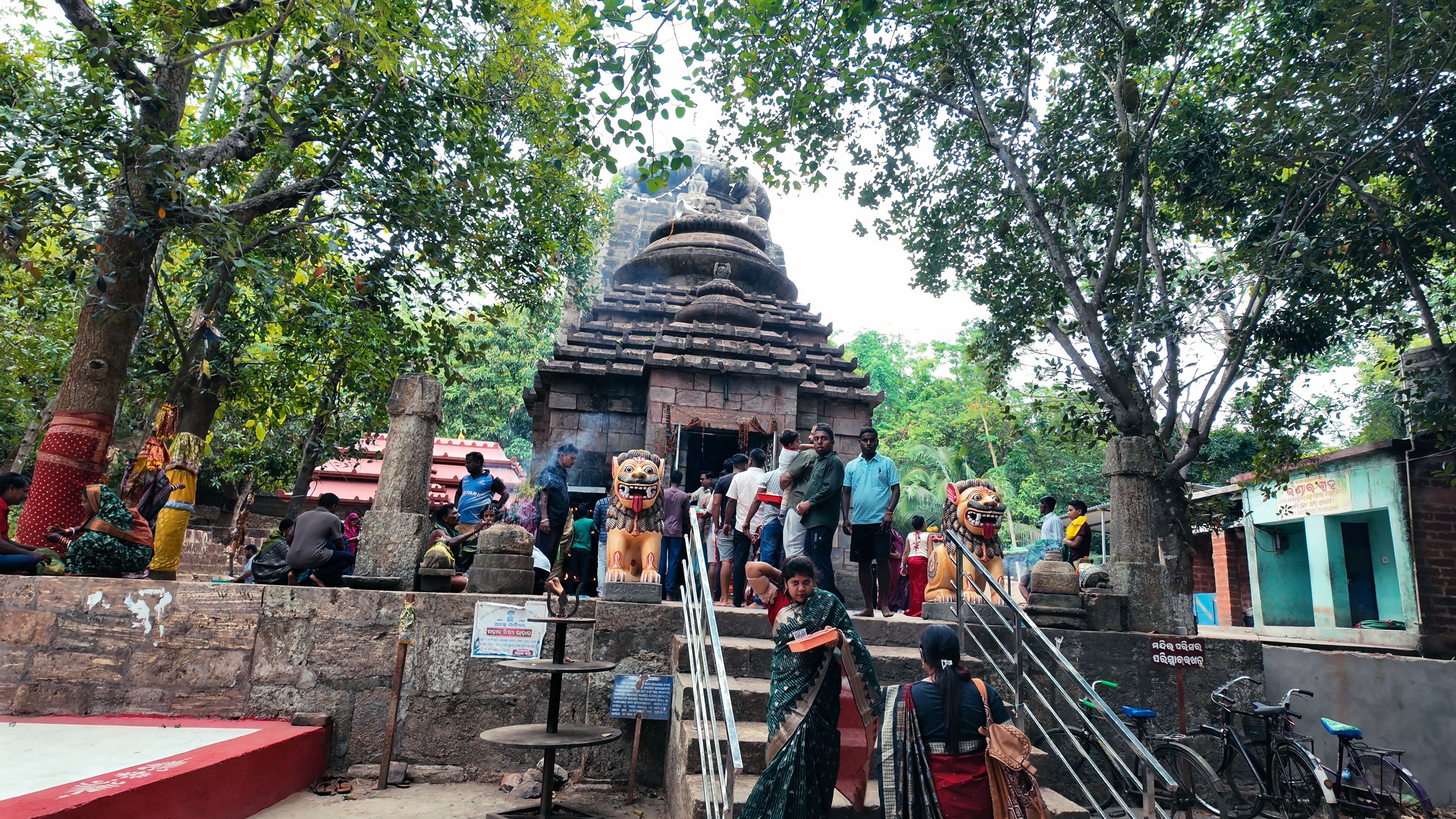 Ancient stone Bhairangeswar Shiva Temple near Dhauli, built during the Shailodbhava dynasty