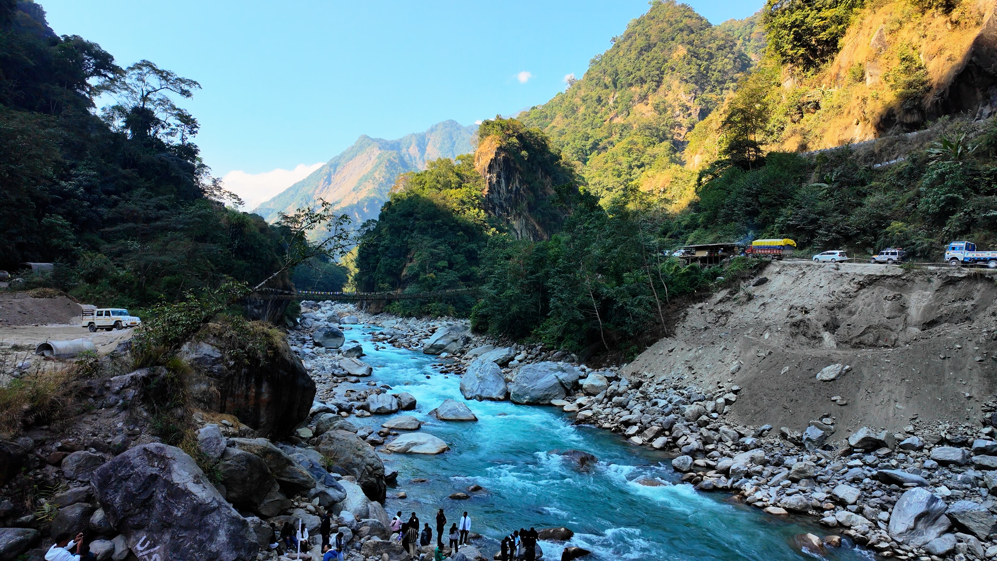 A viewpoint on the way to North Sikkim that looked like a painted landscape