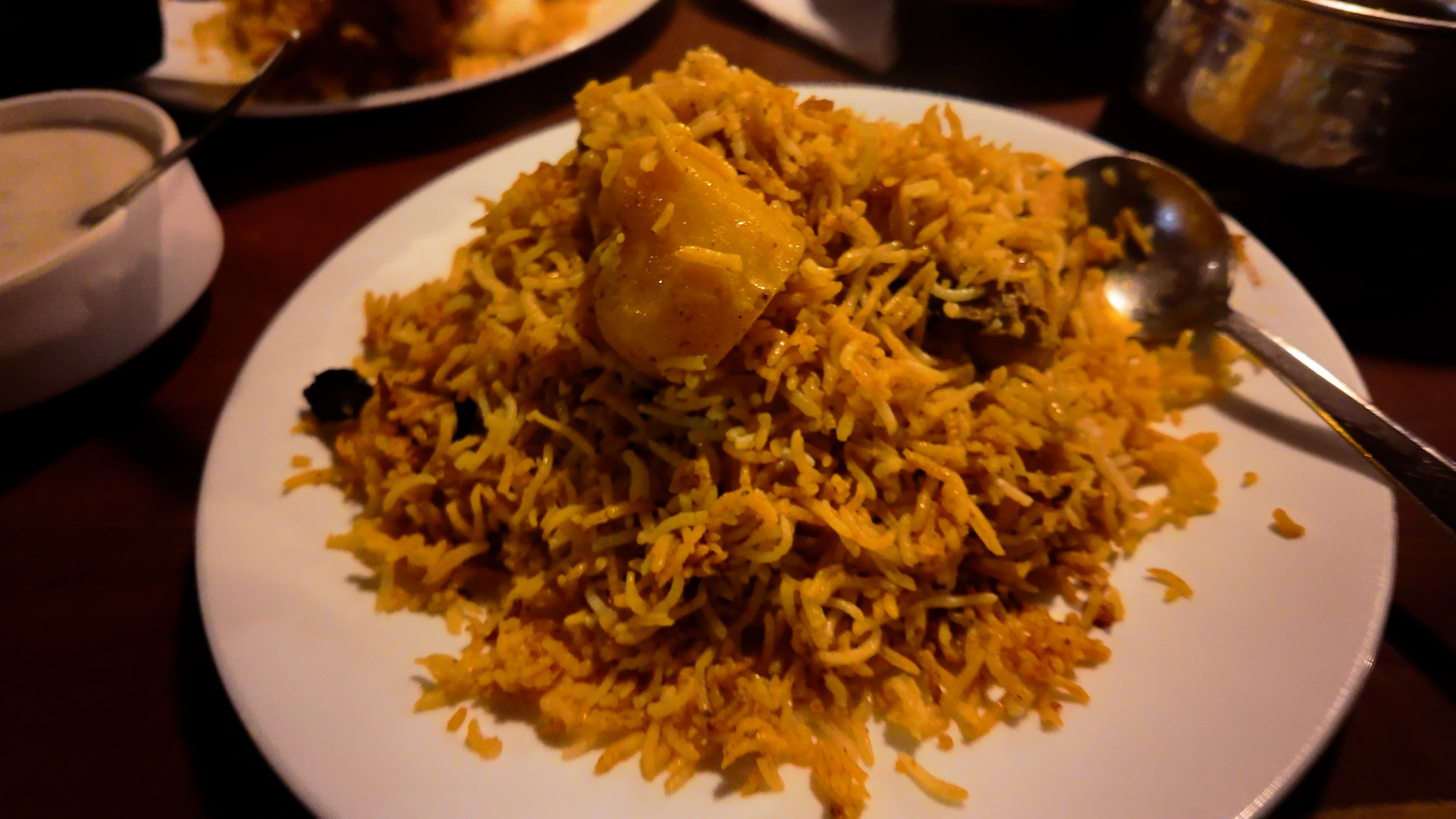 Biryani served at Biryani Bhai restaurant on MG Road, Gangtok