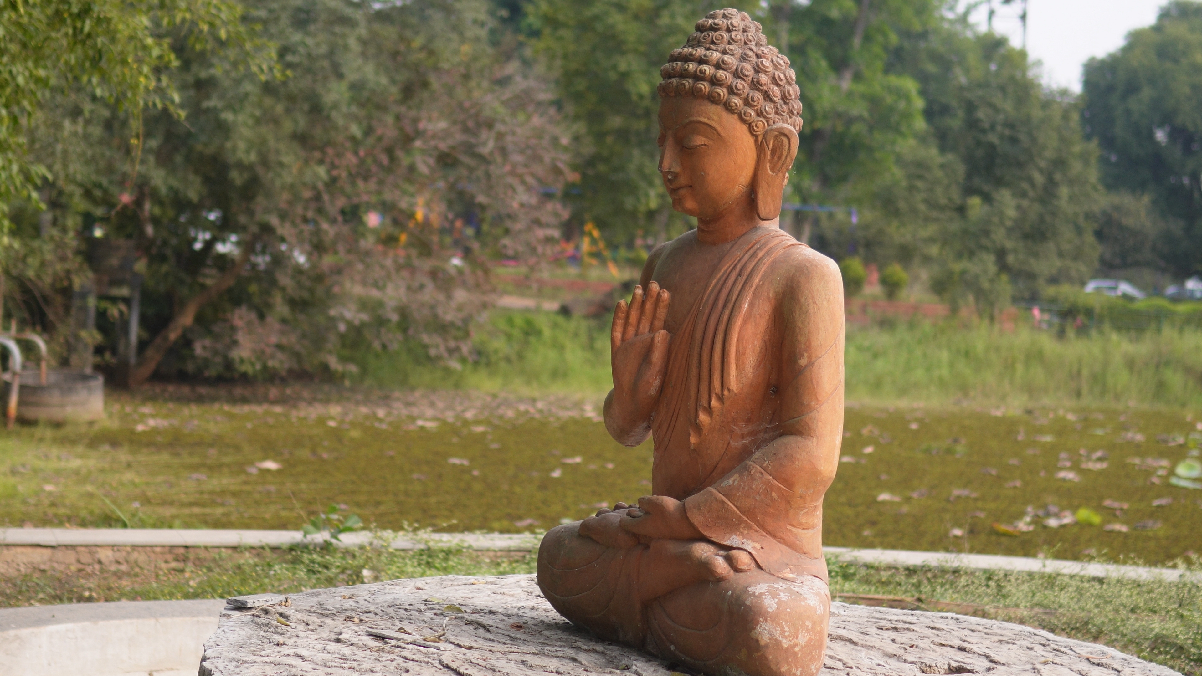 Buddha statue at the Buddha Garden, still under construction