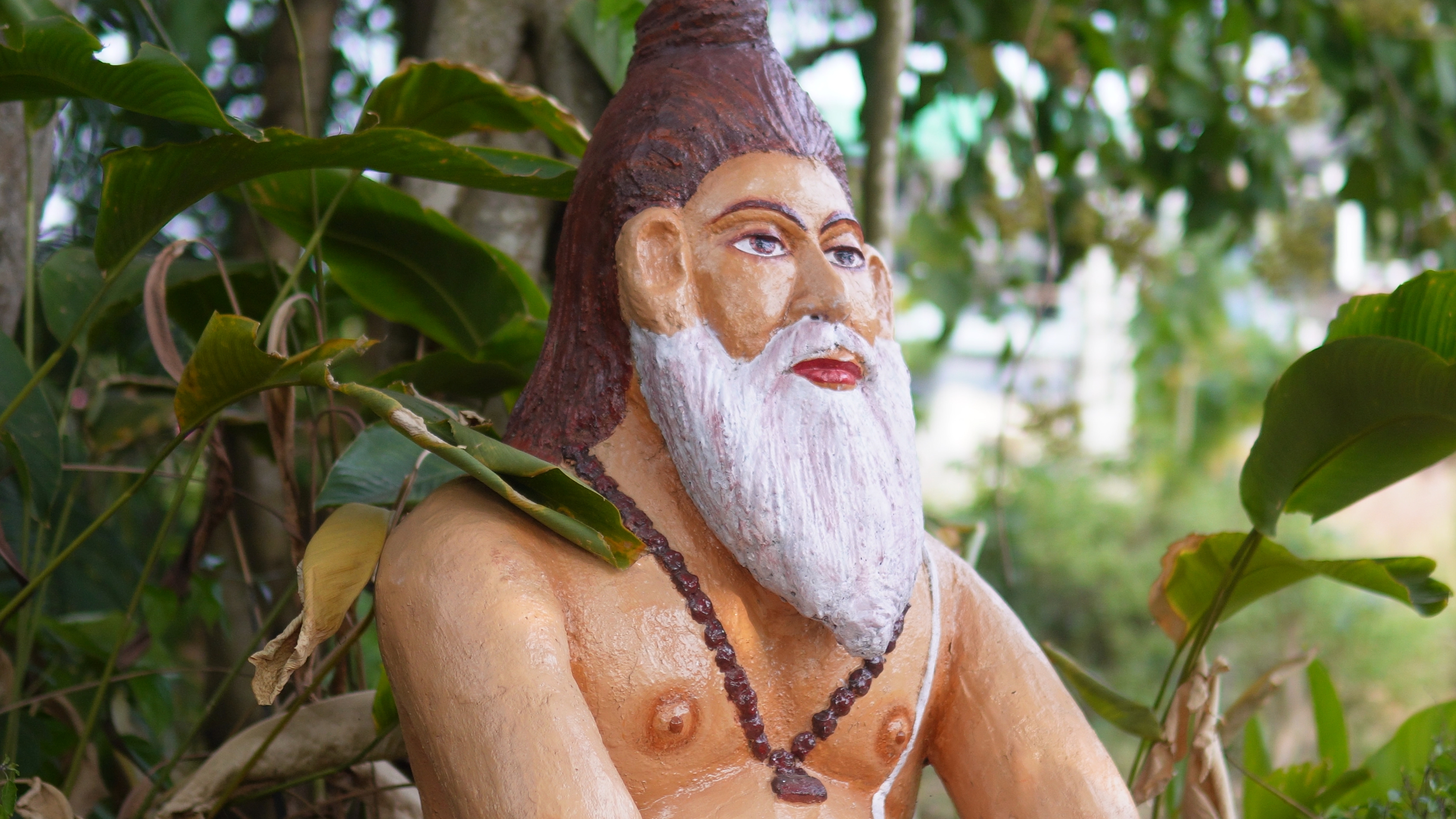 Statue of a sage at the Heritage Garden