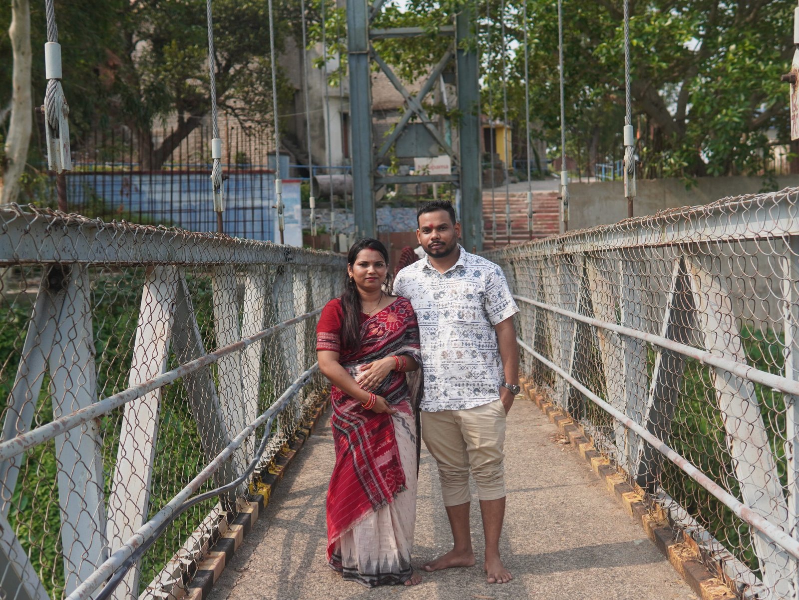 Together on the Dhabaleswar bridge